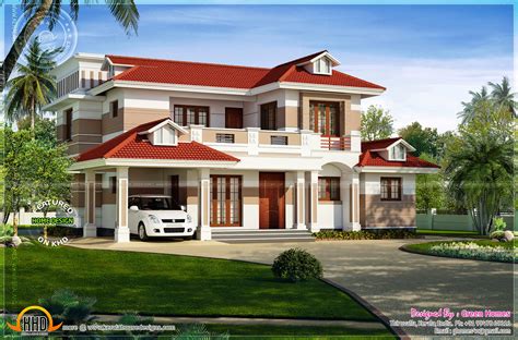 red roof house designs